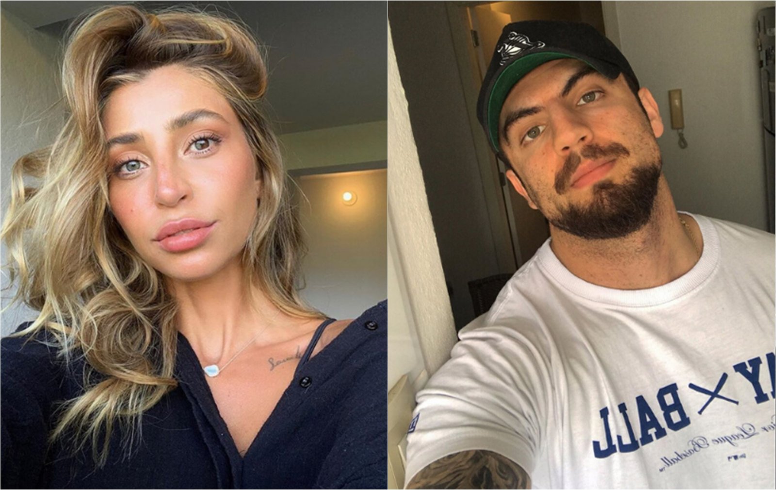 Mina Winkel e Diego Poggetti trocam farpas no Instagram (Reprodução)