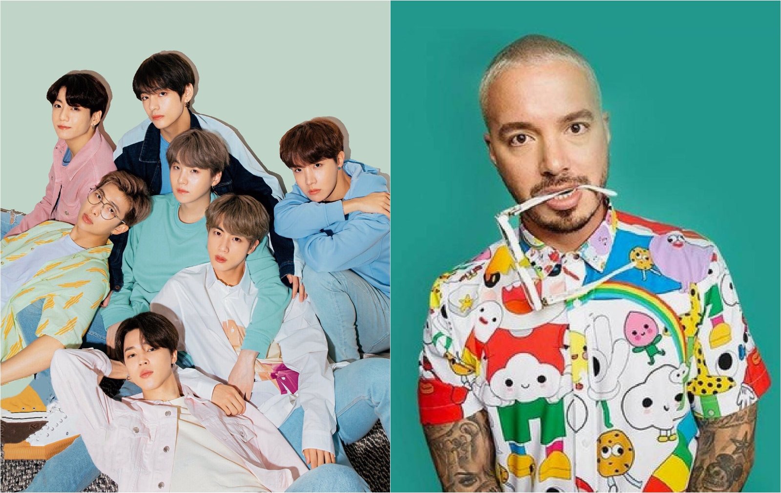 BTS e J Balvin (Foto/Montagem)