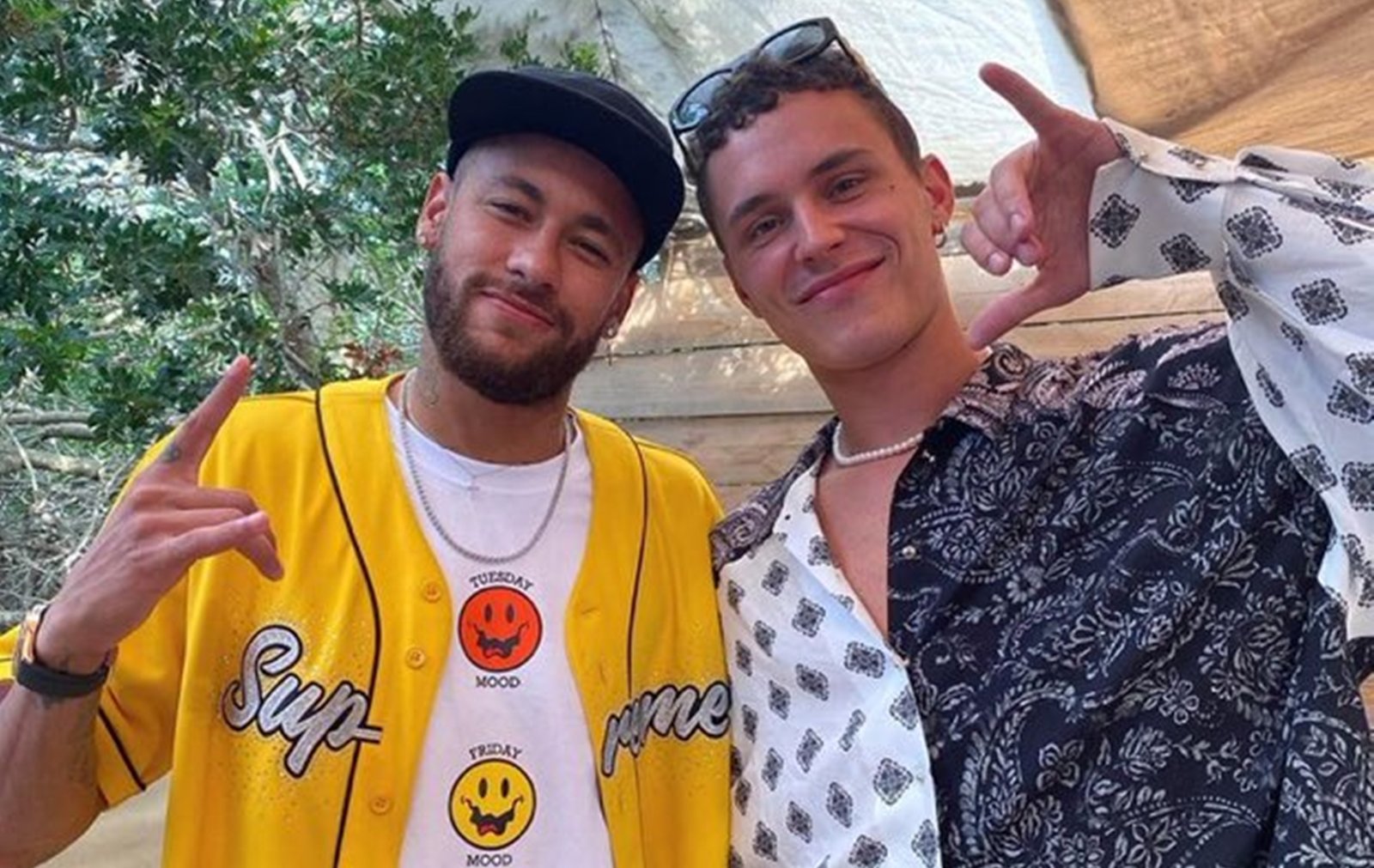 Neymar Jr. e Aron Piper (Reprodução: Instagram)