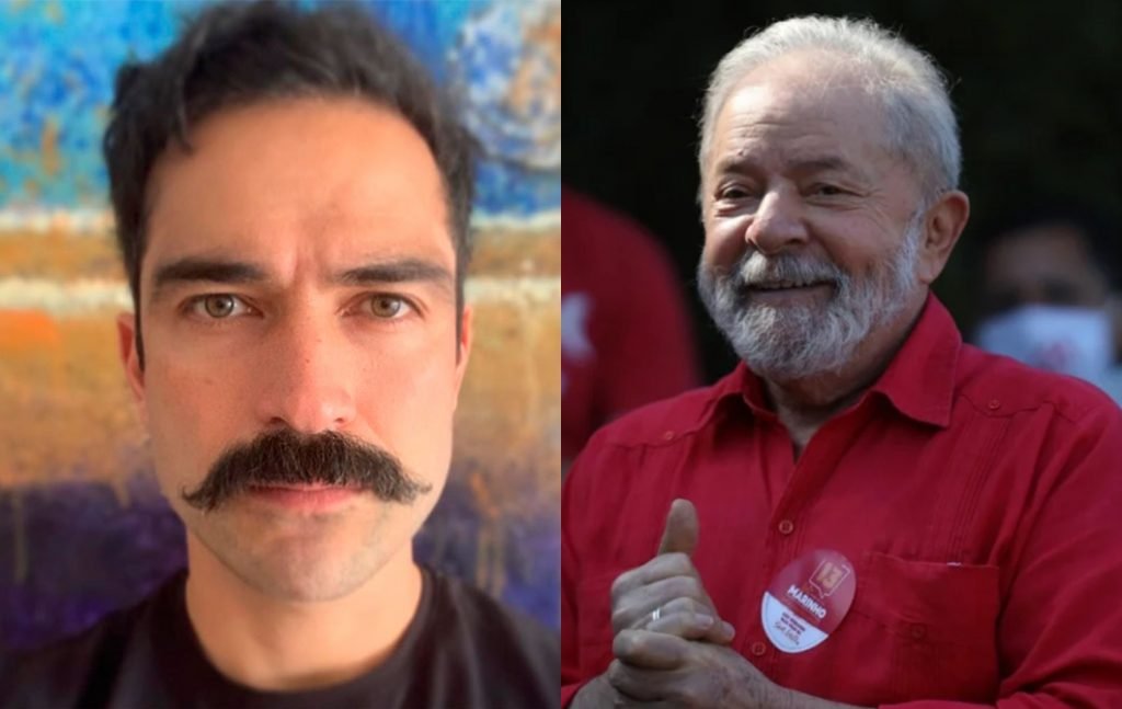 Alfonso Herrera comemora 'Lula livre' (Foto: Reprodução/Montagem Estrela Latina)