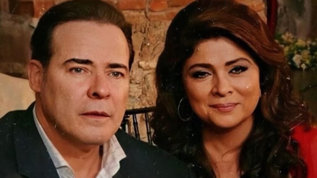César Évora e Victória Ruffo em Triunfo do Amor (Reprodução: Televisa S.A.)