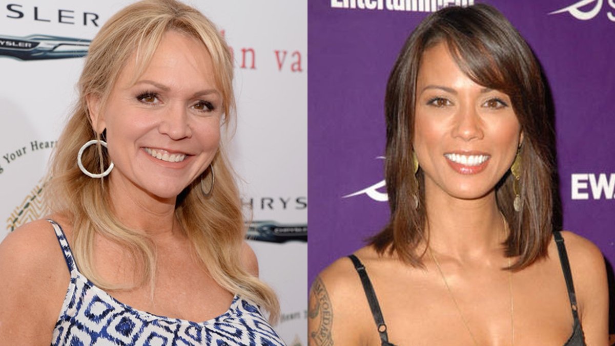 Barbara Alyn Woods e Lexa Doig integram o elenco da série Chucky (Reprodução/Montagem Estrela Latina)