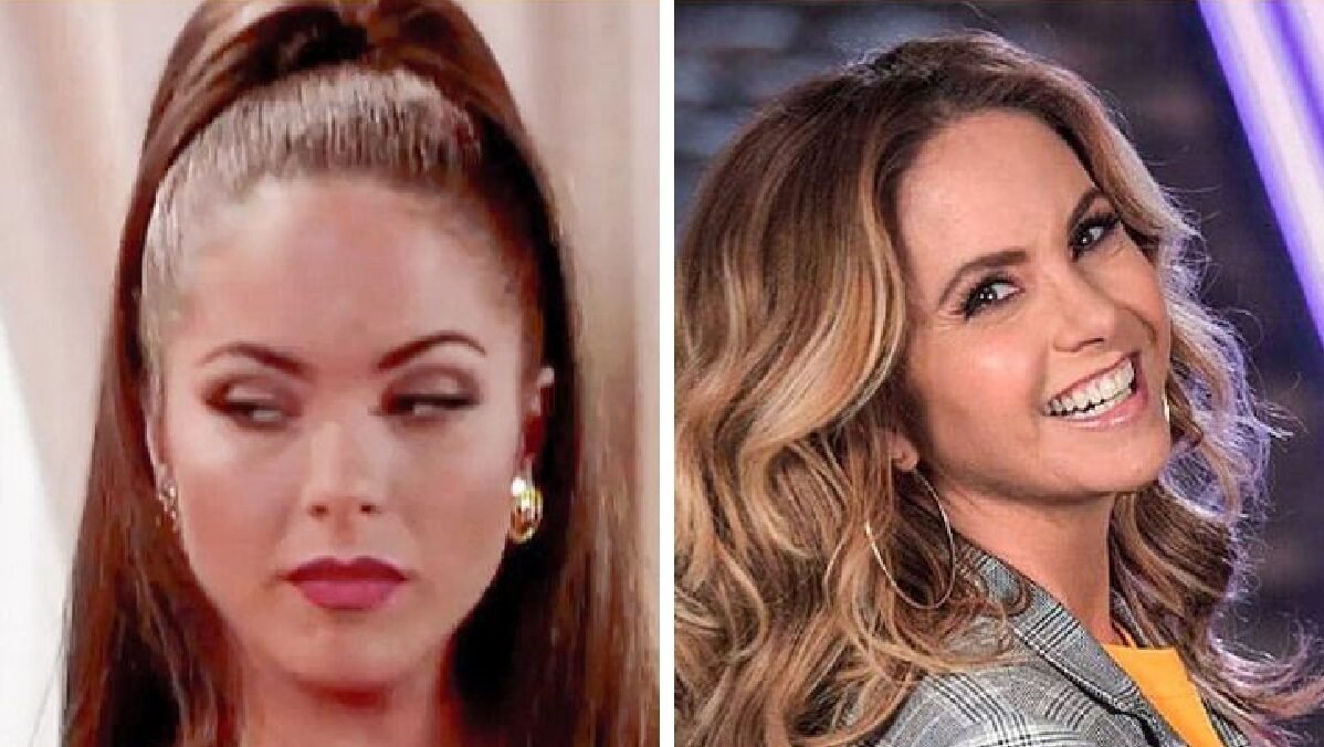 Lucero como Maria Paula (à esquerda) e atualmente (à direita) (Reprodução / Televisa / Instagram)