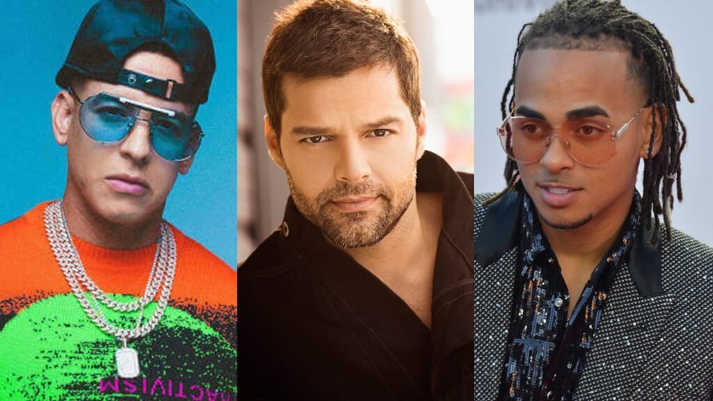 Daddy Yankee, Riky Martin e Ozuna (Reprodução/Montagem Estrela Latina)