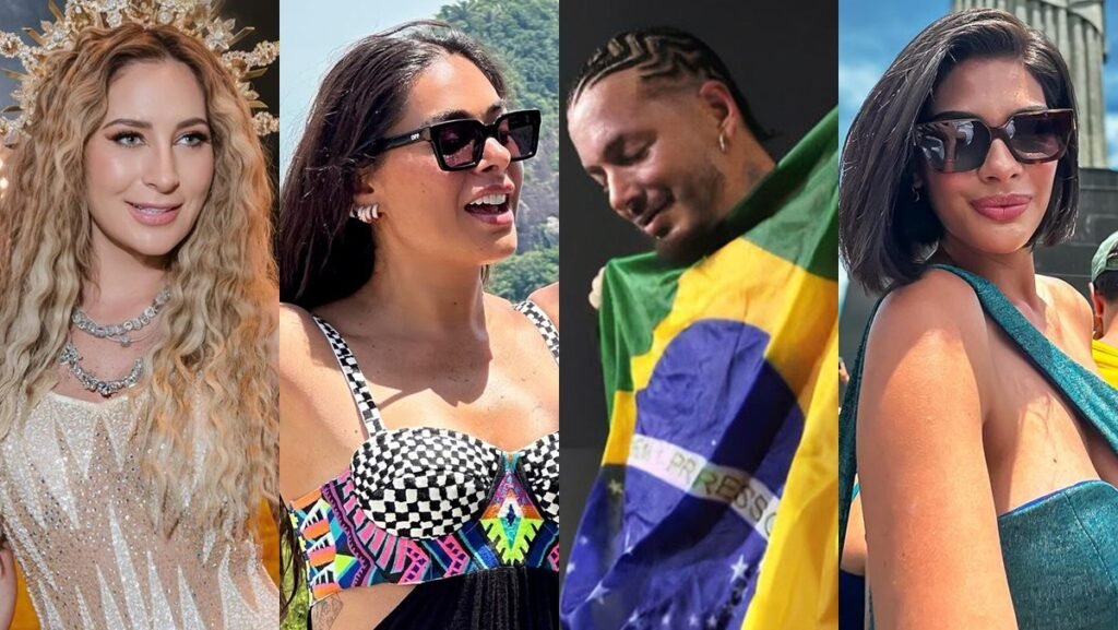 Geraldine Bazan, Galilea Montijo, JBalvin e Sheynnis Palacios estiveram no Carnaval 2024 (Reprodução / Instagram / Montagem Estrela Latina)