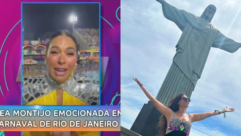 Galilea Montijo, apresentadora do programa Hoy, curte o Carnaval do Rio de Janeiro (Instagram / Televisa)